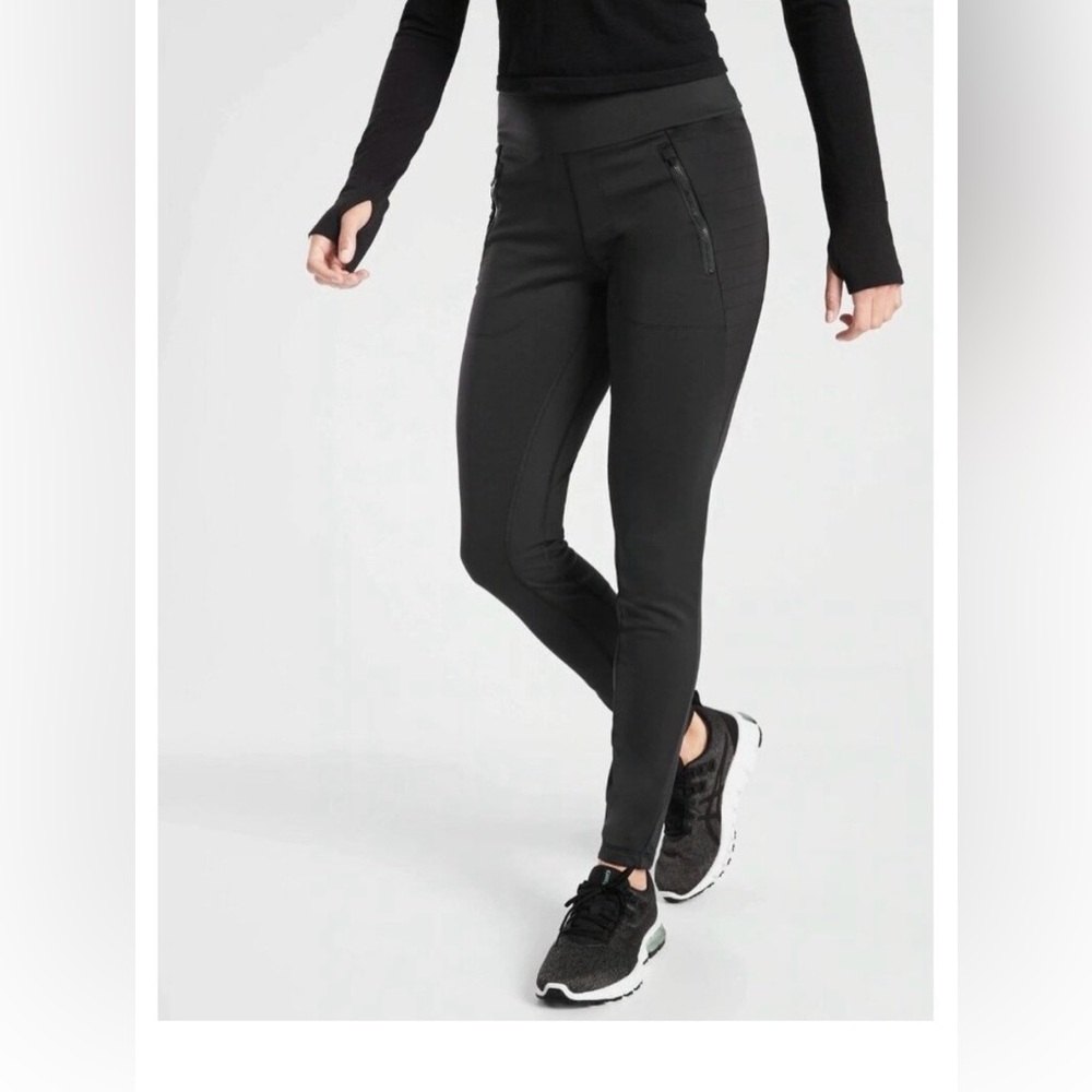 Athleta Peak Hybrid Fleece Lined Legging Size Medium